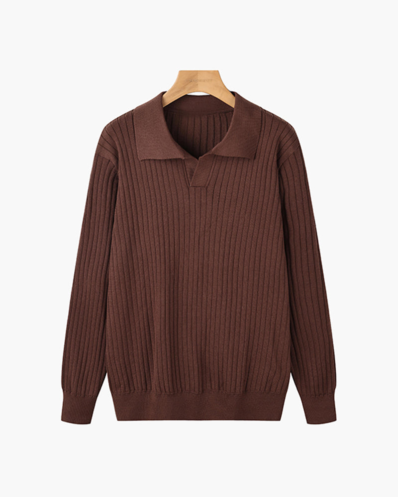 SUWON V-Ausschnitt Polo