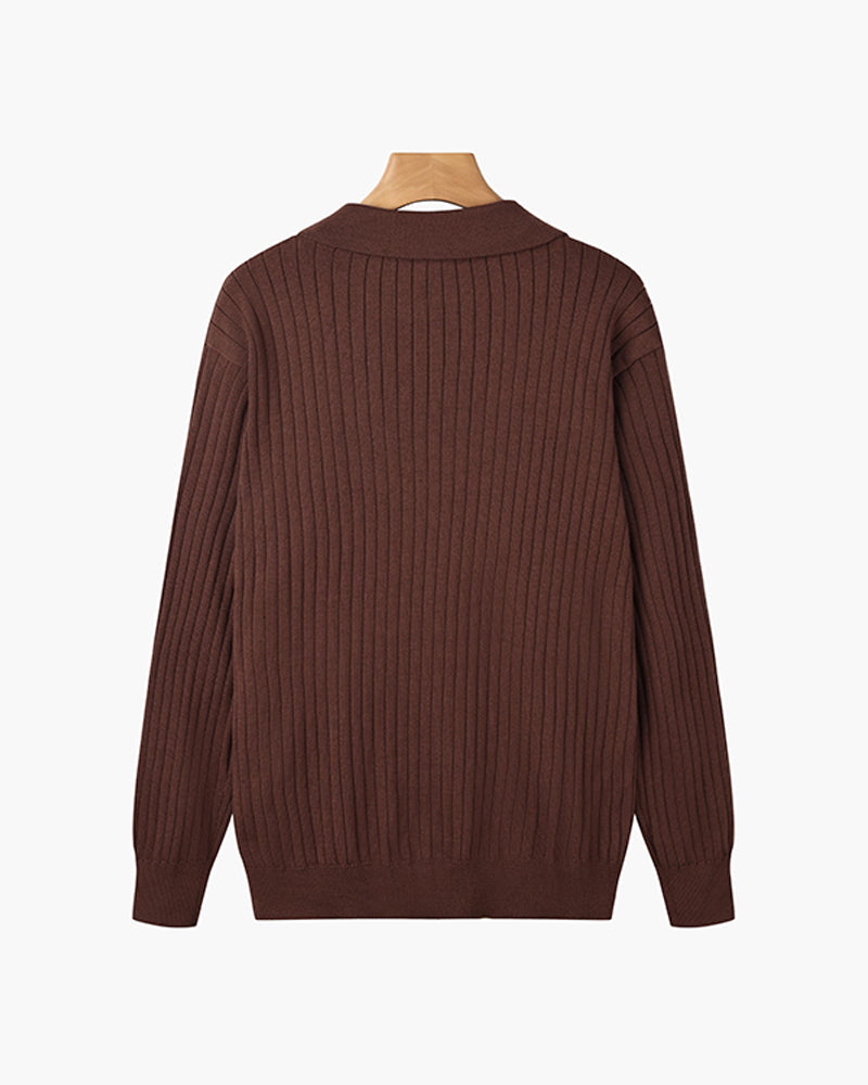 SUWON V-Ausschnitt Polo