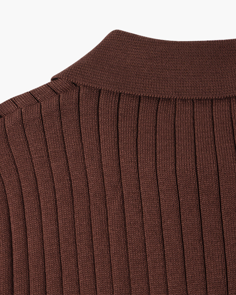 SUWON V-Ausschnitt Polo