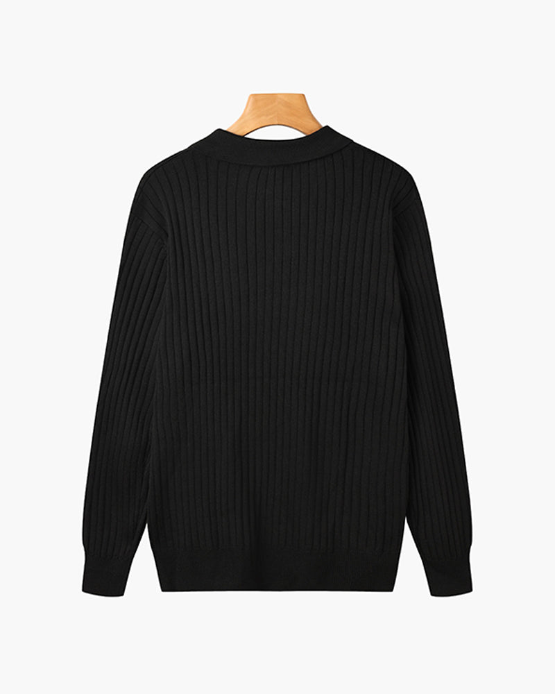 SUWON V-Ausschnitt Polo