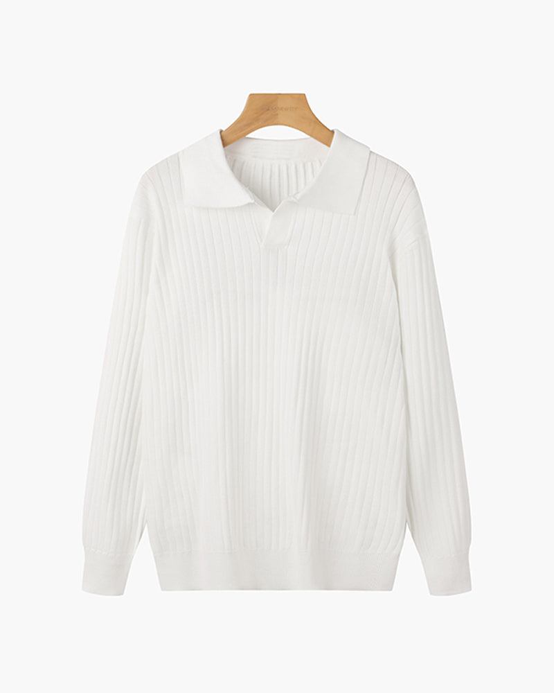 SUWON V-Ausschnitt Polo