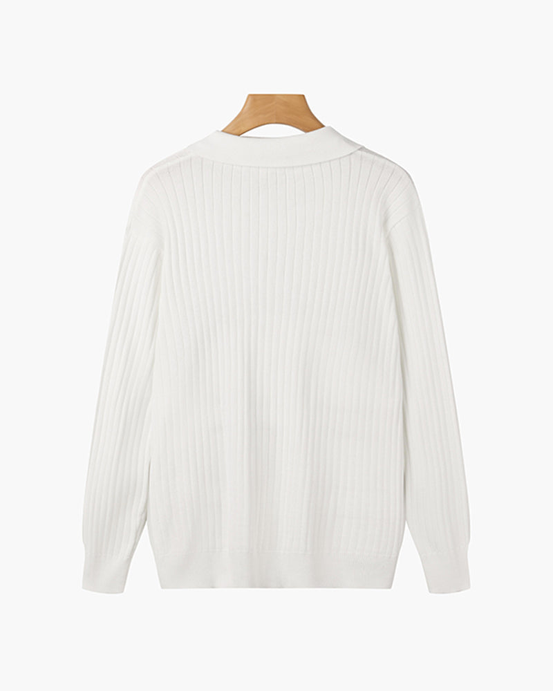 SUWON V-Ausschnitt Polo